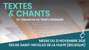 Messe du 21 novembre 2021 à La Hulpe (Belgique)