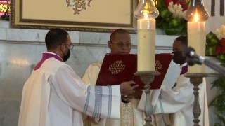 Monseigneur David Macaire a consacré le diocèse de la Martinique au Sacré-Cœur