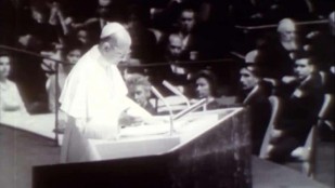 Visite de sa sainteté le pape Paul VI aux Nations Unies 4 octobre 1965