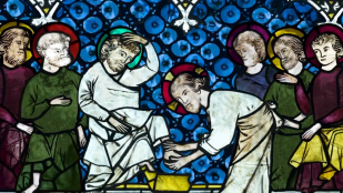Paroles de vitrail - Le lavement des pieds